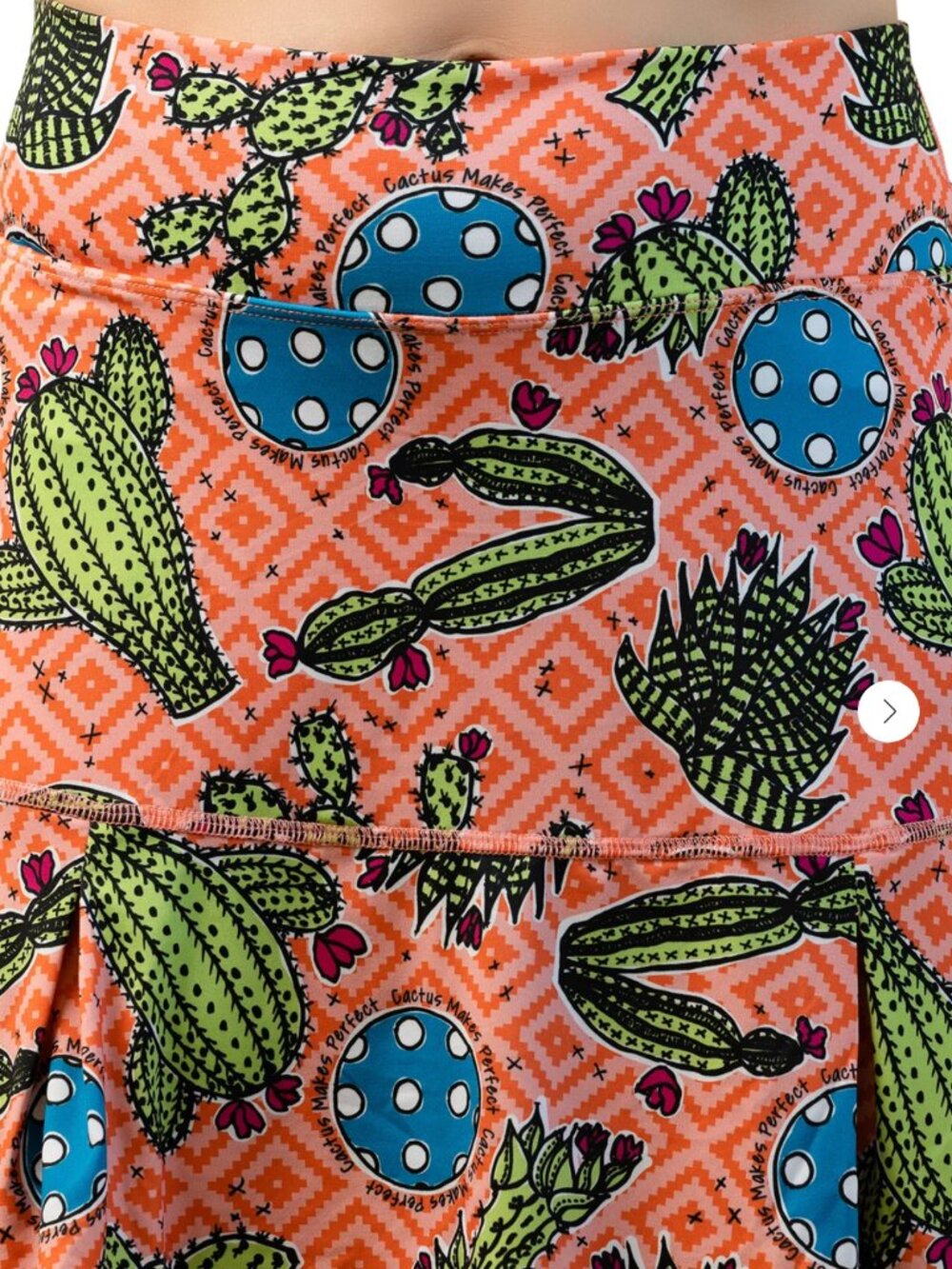 Bella Drop Pleat Cactus Skort